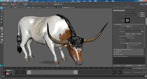 3D Texas Longhorn Cattle White Color model | 3D Molier International
