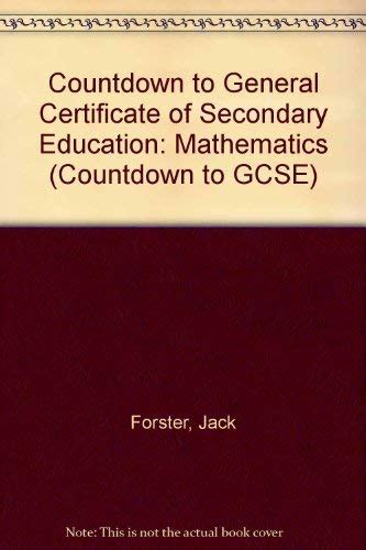 Mathematics (Countdown to GCSE) : Forster, Jack, Wardle, M.E.: Amazon ...