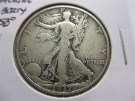 1937 Walking Liberty Half Dollar. Item: 50 W37-28. - For Sale, Buy Now ...