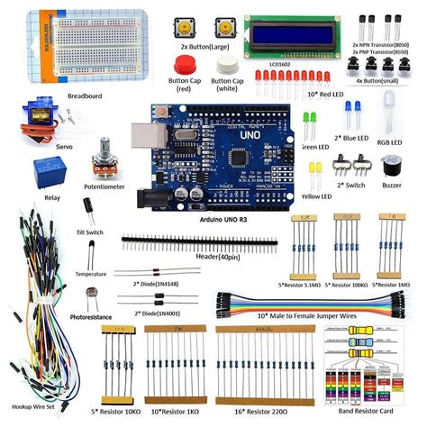 Electronics Project LCD1602 Beginners Starter Kit – REES52