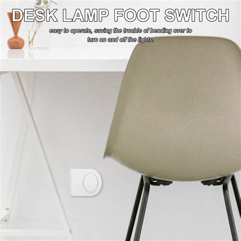 SOPOTUTU Floor Lamp Foot Pedal Switch, White Plastic, Simple Design ...