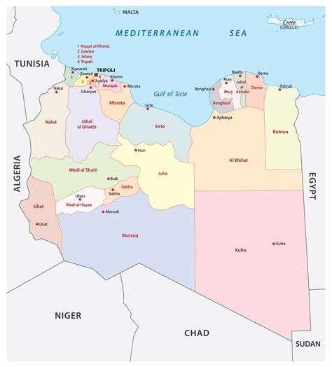 Libya On A World Map - Oconto County Plat Map