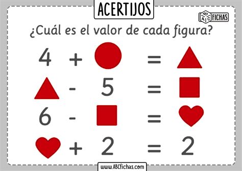 Acertijos Matemáticos Fáciles Para Niños | PARA IMPRIMIR