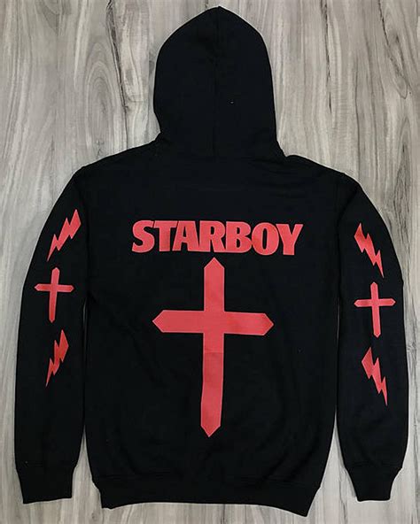 The Weeknd Cross Hoodie, XO The Weeknd Merch, Tour Clothing (Infrared ...