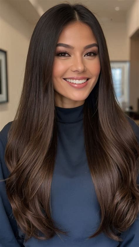 Dive Into Delicious 15 Indulgent Dark Chocolate Brown Hair Ideas in ...