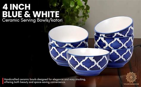 Buy Yourowndcor Hand Painted Ceramic Bowls Set | Umrao, Moroccan Design ...