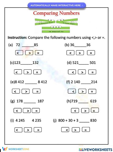 Image result for Comparing Wholw Numbers Rule