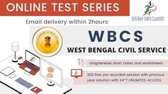 Material On WBCS West Bengal Civil Service Exam Online Test Series ...