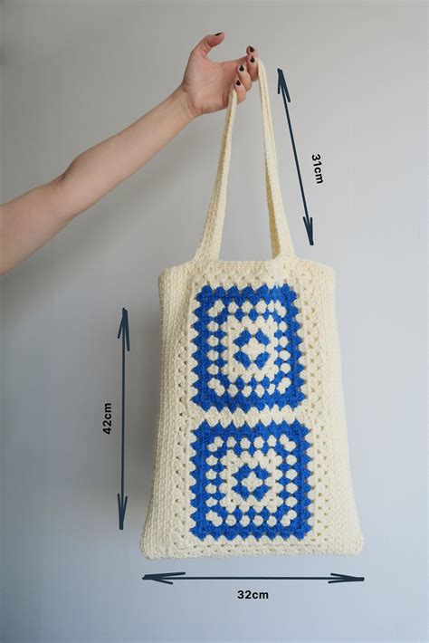 Crochet Tote Bag Pattern - Granny Square Bag - PDF Pattern - Video ...