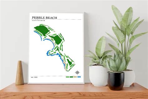 Pebble Beach Golf Course Map 的图像结果