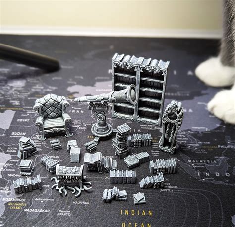 Going to try the 'Slap Chop' painting method on this 3d Library ...