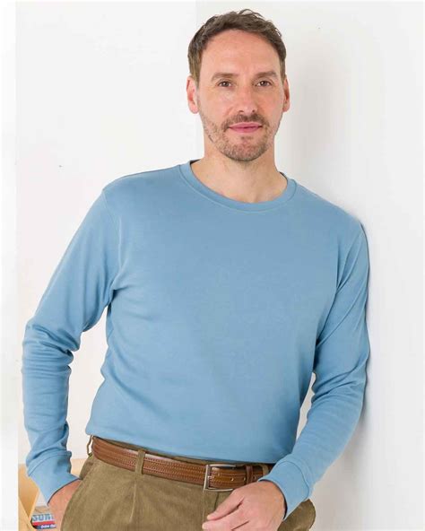 Cotton Long Sleeve Crew Neck T-Shirt | Country Collection