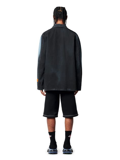 White Stitch Canvas Short | HERON PRESTON® Official Site