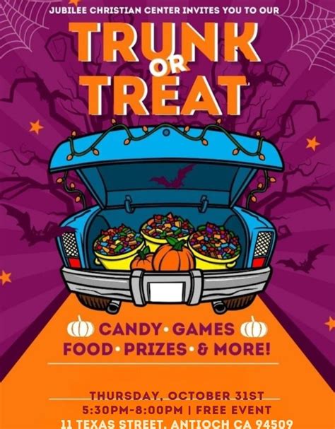 Jubilees trunk or treat, 11 Texas St, Antioch, CA, 31 October 2024 ...