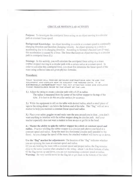 Image result for Circular Motion Experiments