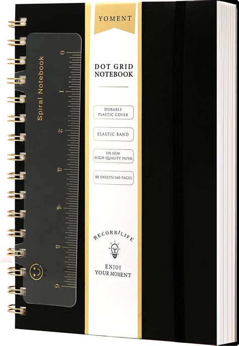 Amazon.com : EOOUT 5 Pack Dotted Spiral Notebooks 8.5 x 11 Inches 160 ...