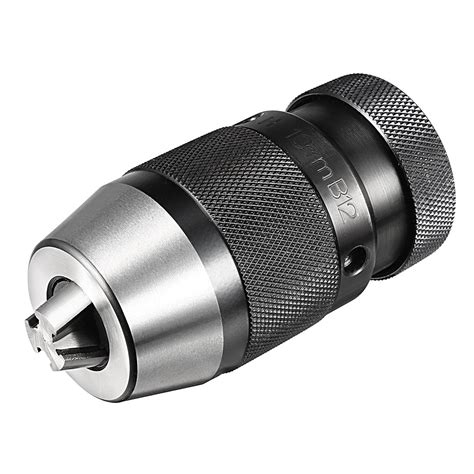 uxcell Keyless Drill Chuck B12 Taper Mount Adjustable 1/32"-3/8" 3-Jaw ...