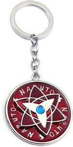 RainSound Metal Naruto Anime Sasuke Sharingan Rotating Key Chain Price ...