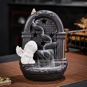 Ekhasa Cupid Angel Ceramic Agarbatti Stand Backflow Smoke Fountain for ...