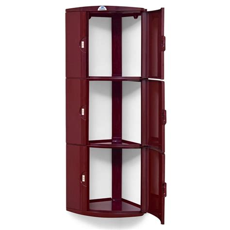 Buy Nilkamal 3 Door Plastic Storage Corner Cabinet Online in India