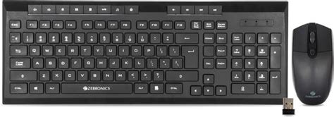 ZEBRONICS Zeb-Companion 109 Keyboard and Mouse Combo Wireless Desktop ...