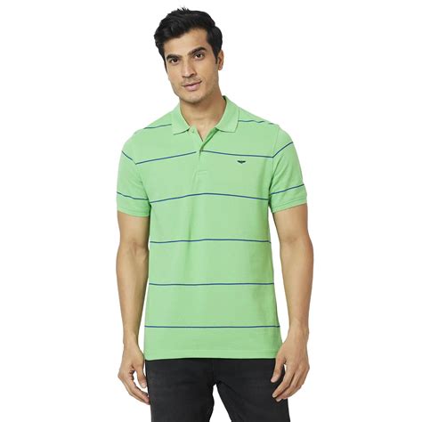 Park Avenue Men Green Slim Fit Cotton Polo T-Shirt – MyRaymond