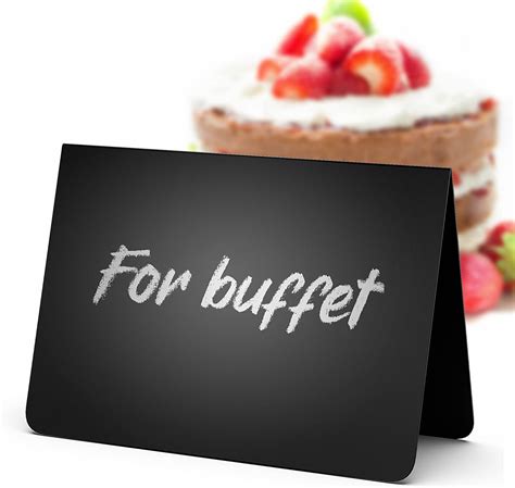 Buy 15 Pack Mini Chalkboard Signs for Food Display - Reusable Small ...