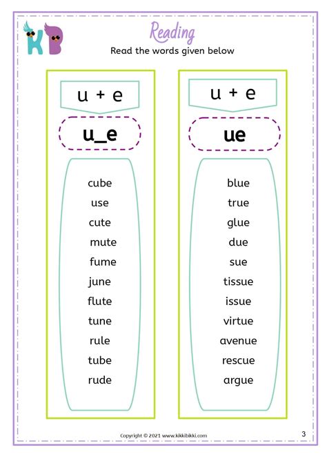 Learn to Spell oo-ew-ue Words | Phonics Printable Worksheets