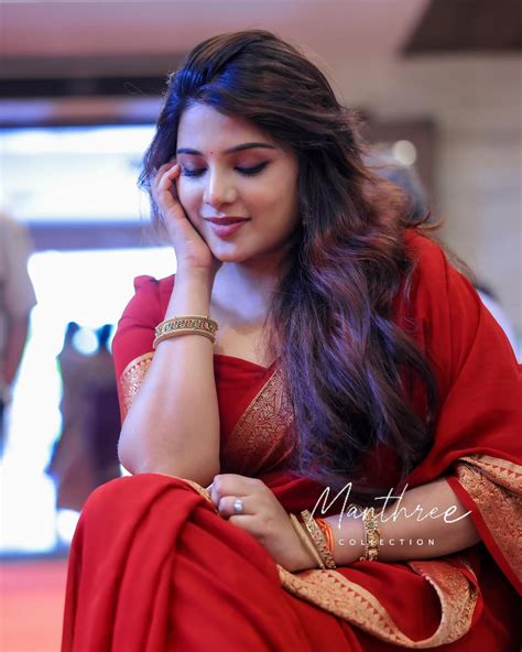 Aathmika red kanjeevaram silk saree – Manthree