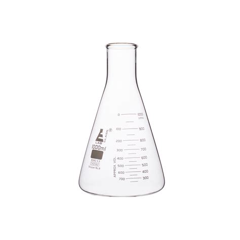 Flasks - Conical Erlenmeyer with Narrow Neck, ASTM Dual Scale 2000ml ...