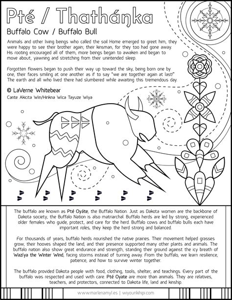 Dakota Winter Plants Coloring Pages & Waziya Winter Wind Augmented ...