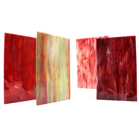 Buy LITMIND 12 Pack Variety Stained Glass Sheets Pack, 4 x 6 inch ...