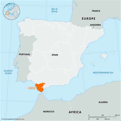 Cadiz Map Historic Map Cadiz Spain Martin 1911 29.32 X 23