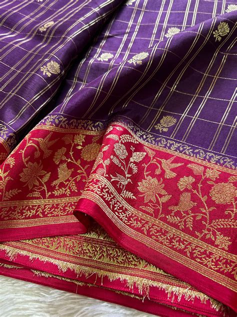 Semi raw mango: Purple-Pink – Nalmè Saree Studio