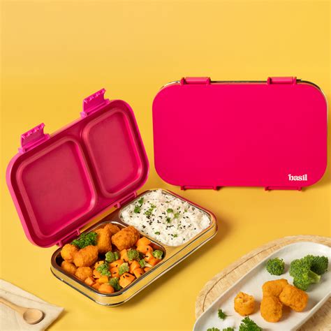 Bento 2 Compartment Lunch Box - Buy Stainless Steel Two Compartment ...