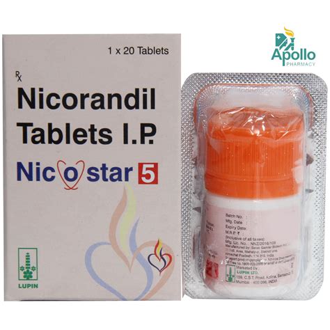 Nicostar 5 Tablet 20's Price, Uses, Side Effects, Composition - Apollo ...