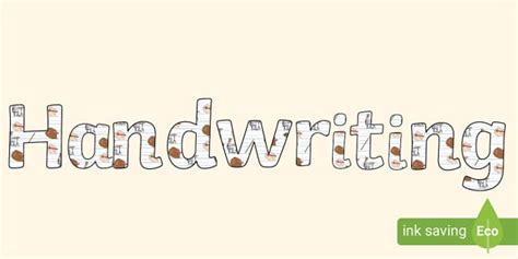 Handwriting Display Lettering - Twinkl