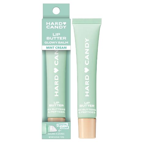 Hard Candy Lip Butter Glowy Balm, Mint Cream, Clear Shine, Peptides ...