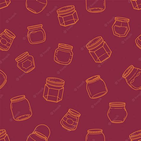 39+ Free Jam Glass Jar Seamless Pattern Vector