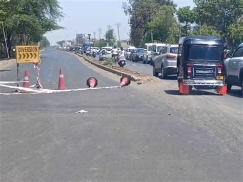 Repair of dilapidated road on Ankleshwar-Bharuch road begins ...