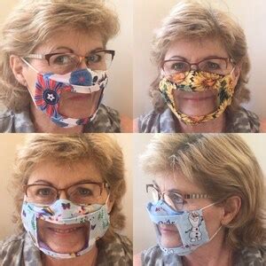Image result for Clear Face Mask Pattern for Lip Reading Tutorial