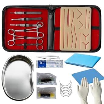 SKYTAG’s Premium 16-Piece Medical-Grade Suturing Practice Kit, Silicone ...