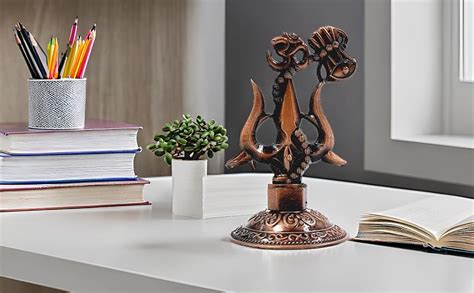 Buy ARTISKRITI Shivji Trishul Damru and Aum Idol for Mandir, Shiva Idol ...
