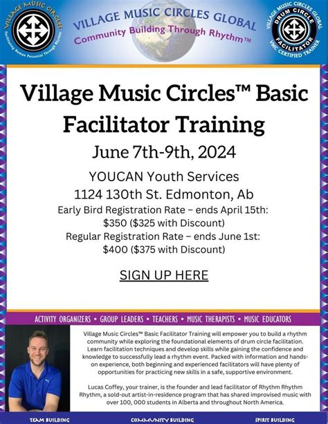 VMC 3-Day Drum Circle Facilitators Training (Edmonton), YOUCANYouth ...
