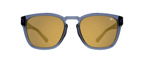 Tifosi Smirk Sport Sunglasses (Smoke Tint w/ Gold Mirror/Crystal Denim ...