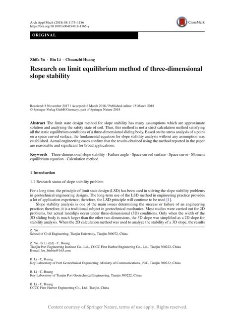 Image result for Limit Equilibrium Method