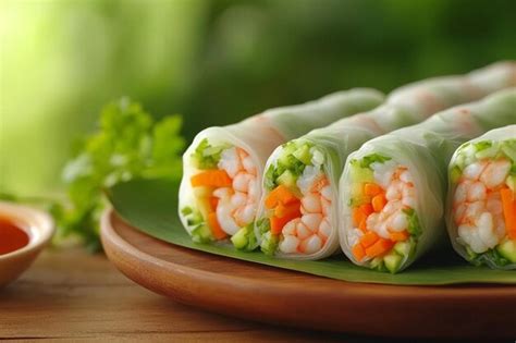Image result for Vietnamese Fresh Spring Rolls