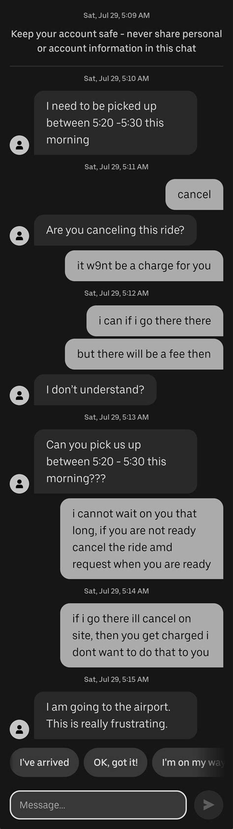Why passengers do this? Just request when you are ready to go. : r/uber