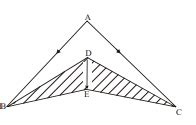 Let AB =3 hat i - hat j , AC =2 hat i +3 hat j and DE =4 hat i -2 hat j ...