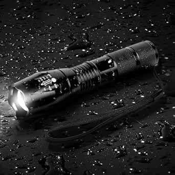 Black Small Sun Waterproof 5 Mode Zoomable Long Range CREE XML T6 ...